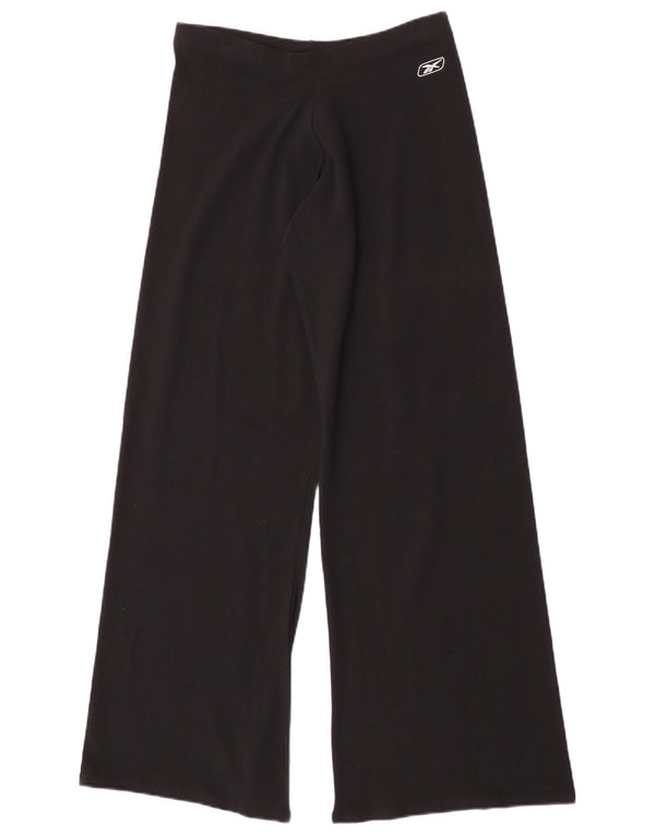 Reebok γυναικεία φόρμα με φαρδιά πόδι Παντελόνι Joggers UK 14 μεγάλο μαύρο βαμβακερό