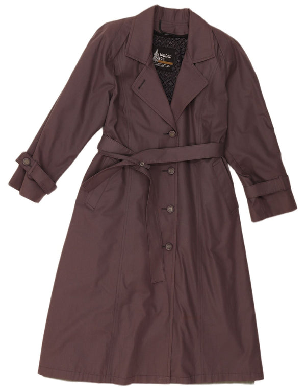 London Fog Γυναικεία Petite Trench Coat US 8 Medium Grey Polyester