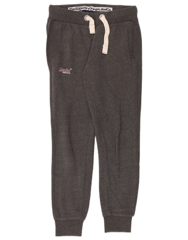 Superdry γυναικεία φόρμα αθλητικής φόρμας παντελόνι Joggers UK 14 Medium Grey