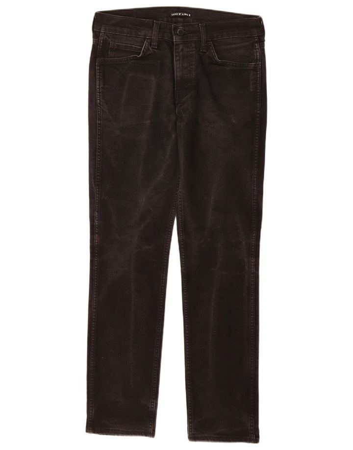 Levi's Womens Line 8 Slim Jeans W30 L32 Μαύρο βαμβακερό