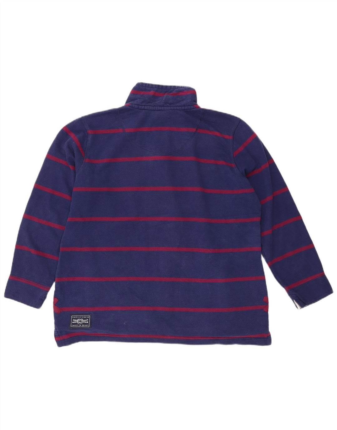 CREW CLOTHING Γυναικεία φούτερ Jumper UK 16 Large Navy Blue ριγέ