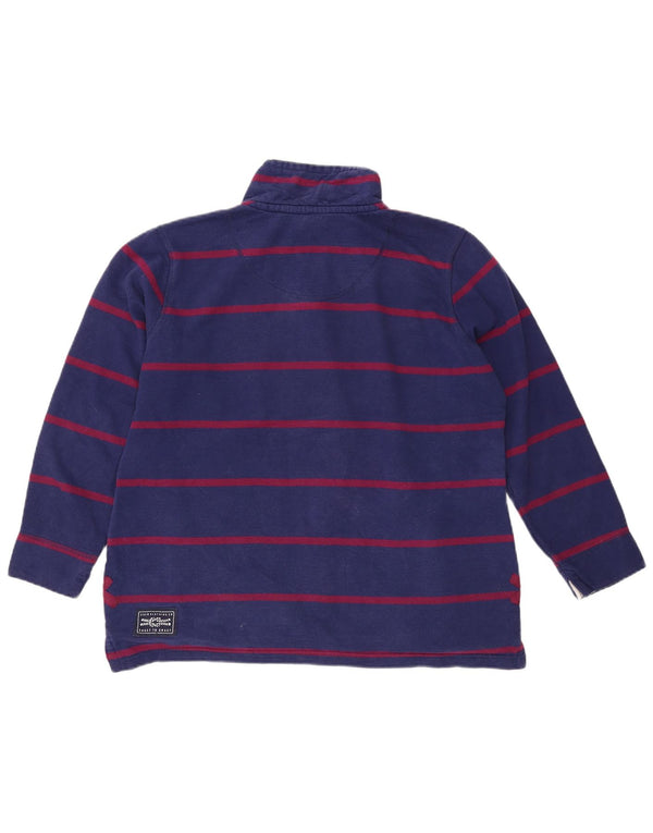 CREW CLOTHING Γυναικεία φούτερ Jumper UK 16 Large Navy Blue ριγέ