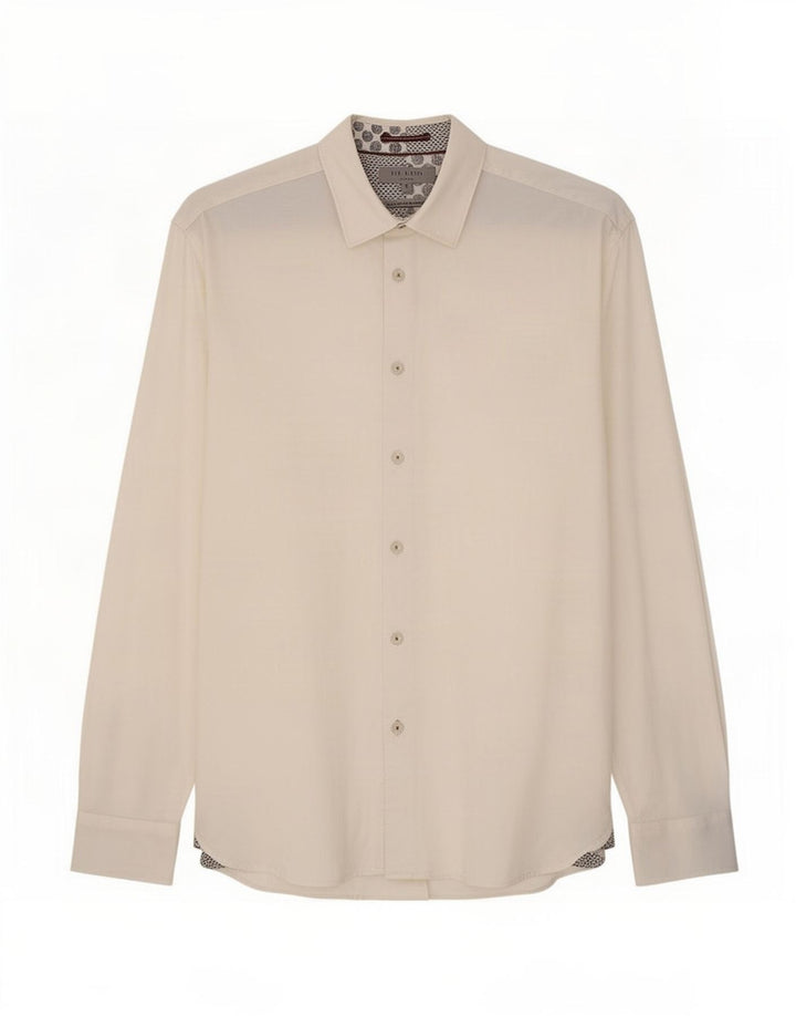 Ted Baker Ανδρικό πουκάμισο νούμερο 5 XL Λευκό βαμβακερό