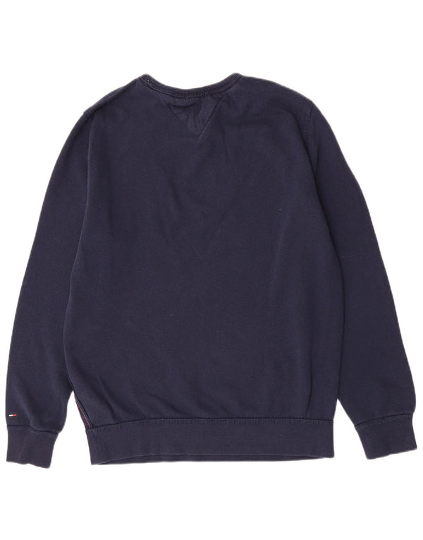 Γραφικό ανδρικό φούτερ Tommy Hilfiger Jumper Medium Navy Blue Cotton