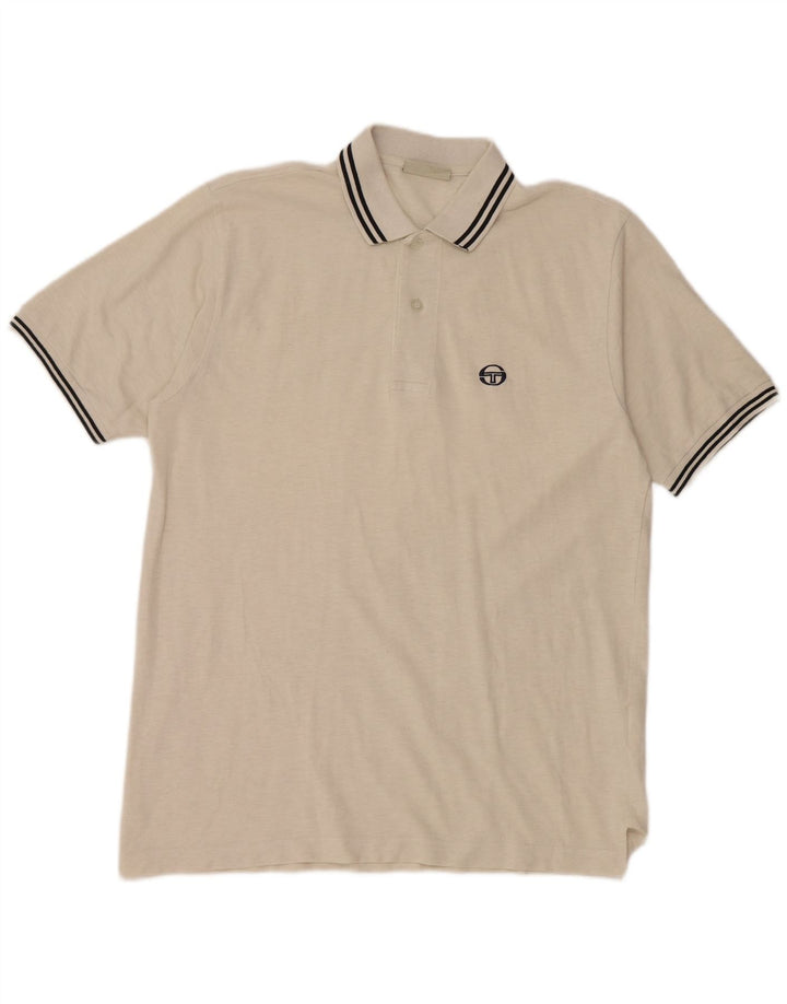 SERGIO TACCHINI Ανδρικό πουκάμισο πόλο μεγάλο σε λευκό βαμβακερό