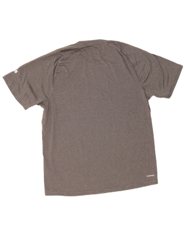 Adidas Ανδρικό T-Shirt Aeroready Top Large Grey Polyester