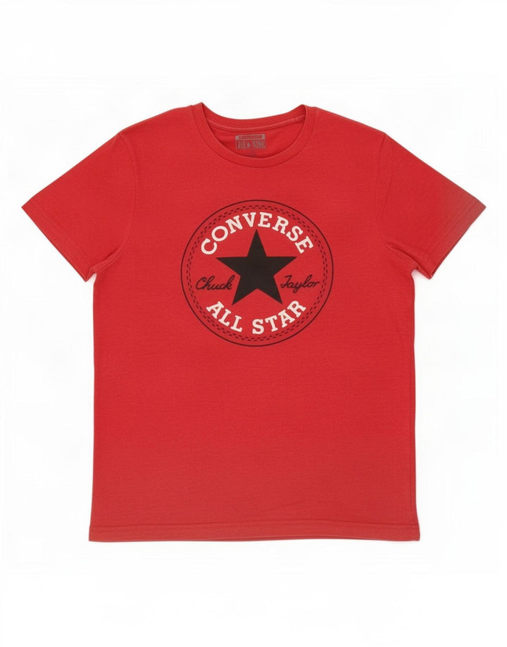 Ανδρικό γραφικό μπλουζάκι Converse Top Medium Red