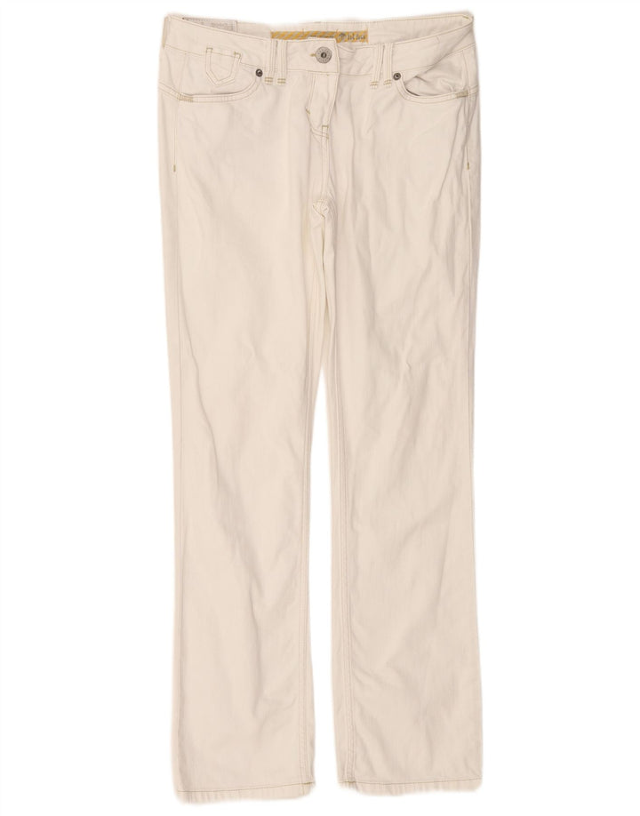 FAT FACE Γυναικείο ίσιο τζιν χαμηλής μέσης UK 12 Medium W32 L31 Λευκό