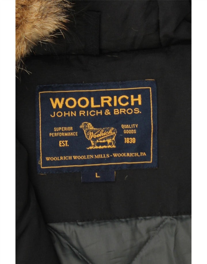 Woolrich Γυναικείο μπουφάν με κουκούλα UK 40 Large Black