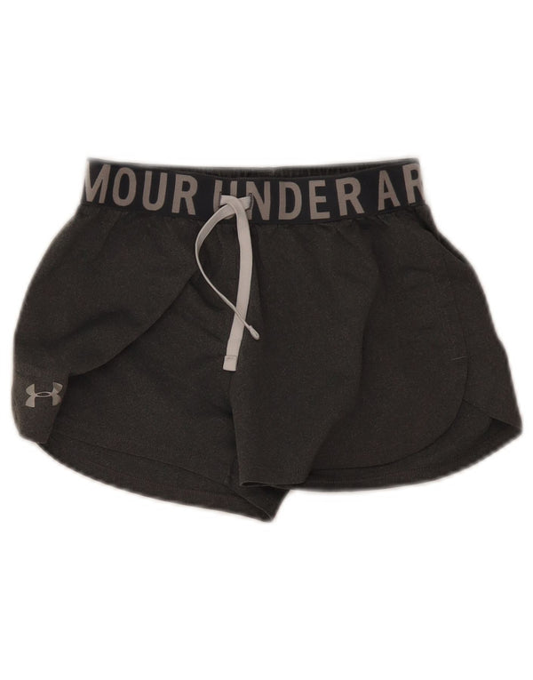 Under Armour Girls Heat Gear Graphic Sport σορτς 9-10 ετών Μεσαίο γκρι