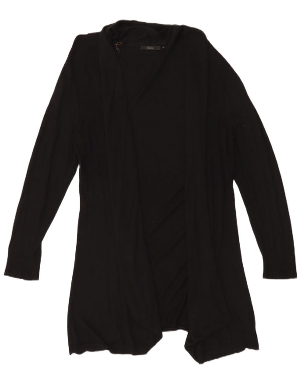 Marks & Spencer Γυναικείο Longline ανοιχτό πουλόβερ ζακέτα UK 20 2XL Μαύρο