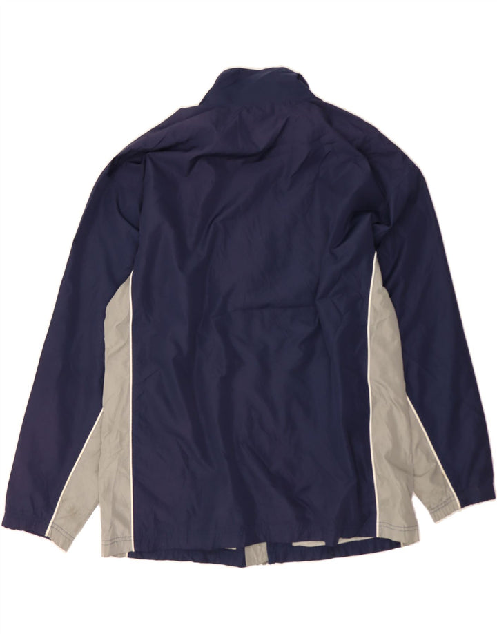 REEBOK Mens Tracksuit Top Jacket XL Navy Blue Colourblock Polyester Vintage Reebok and Second-Hand Reebok from Messina Hembry 