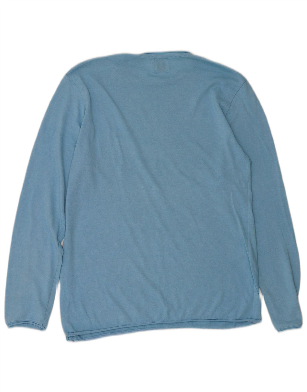 Ανδρικό πουλόβερ Zara Crew Neck Jumper Large Blue