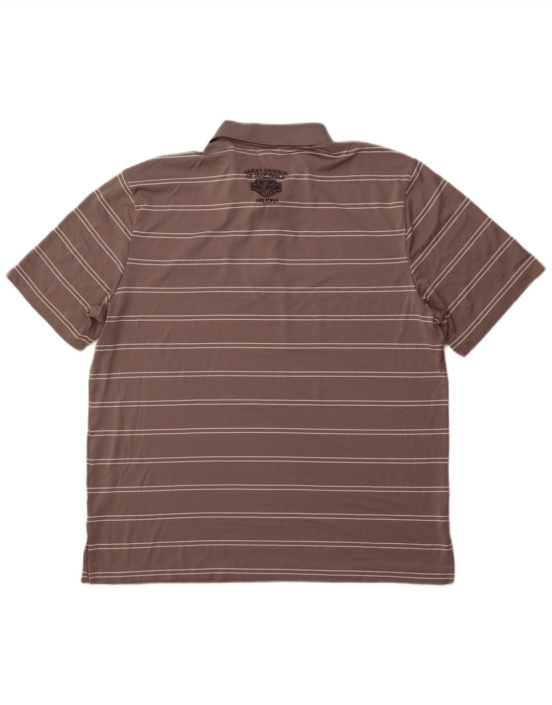 Ανδρικό πουκάμισο πόλο HARLEY DAVIDSON XL Γκρι ριγέ πολυεστέρα