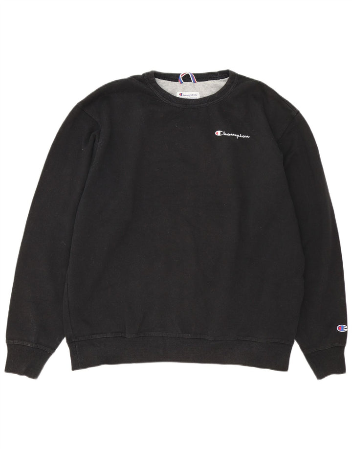Ανδρικό φούτερ Champion Jumper Μεγάλο Μαύρο Βαμβακερό