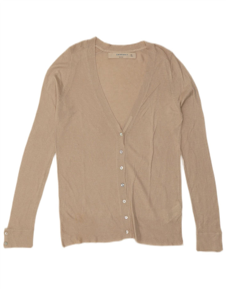 Γυναικεία ζακέτα ZARA UK 10 Small Off White Viscose