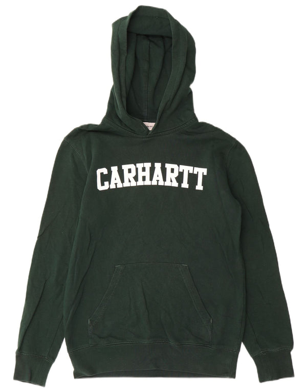 Ανδρικό γραφικό κουκούλα Carhartt, μικρό πράσινο βαμβακερό