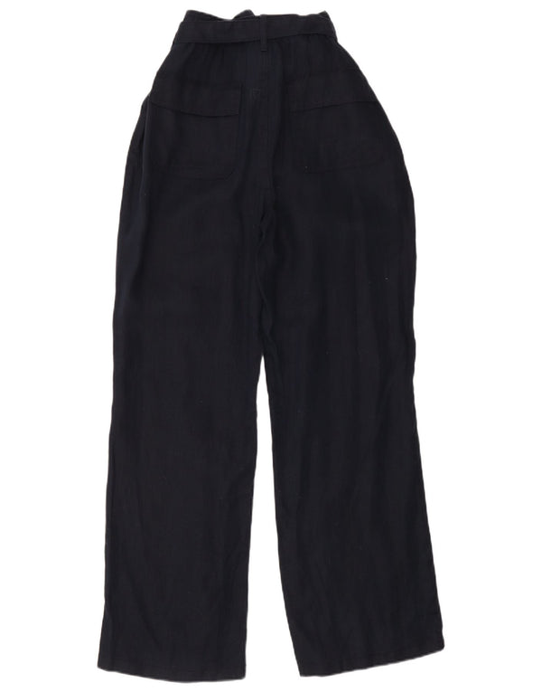 Γυναικείο ψηλόμεσο παντελόνι Marks & Spencer UK 14 Large W29 L30 Navy Blue