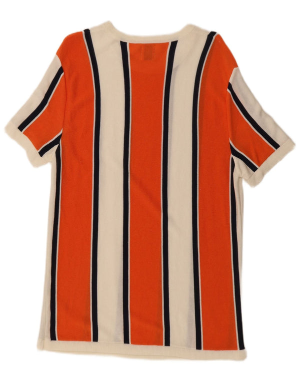 Zara Γυναικείο Βασικό Φόρεμα UK 18 XL Λευκή ριγέ βισκόζη