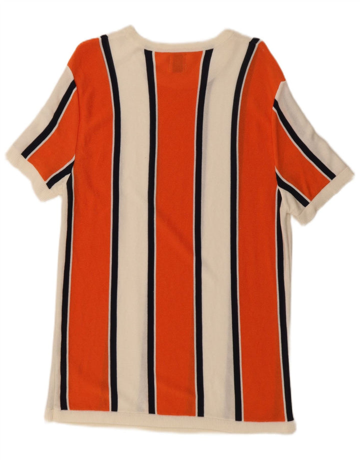 Zara Γυναικείο Βασικό Φόρεμα UK 18 XL Λευκή ριγέ βισκόζη