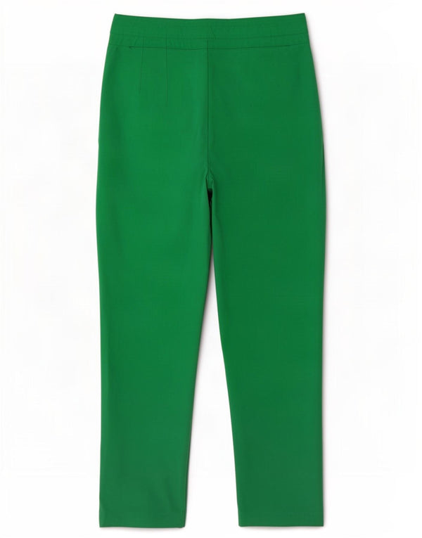Zara Womens High Waist Tapered Casual Trousers Large W30 L27 Green