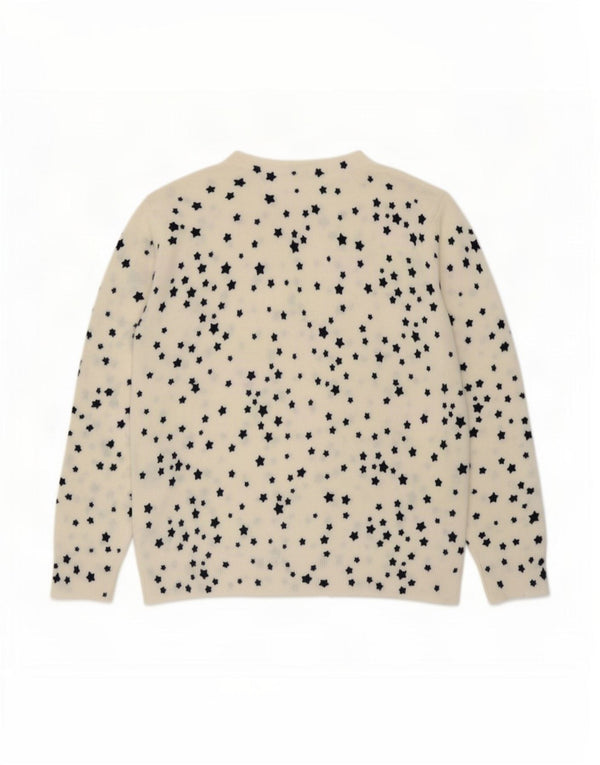 Marks & Spencer Γυναικείο πουλόβερ με λαιμόκοψη UK 14 Medium White