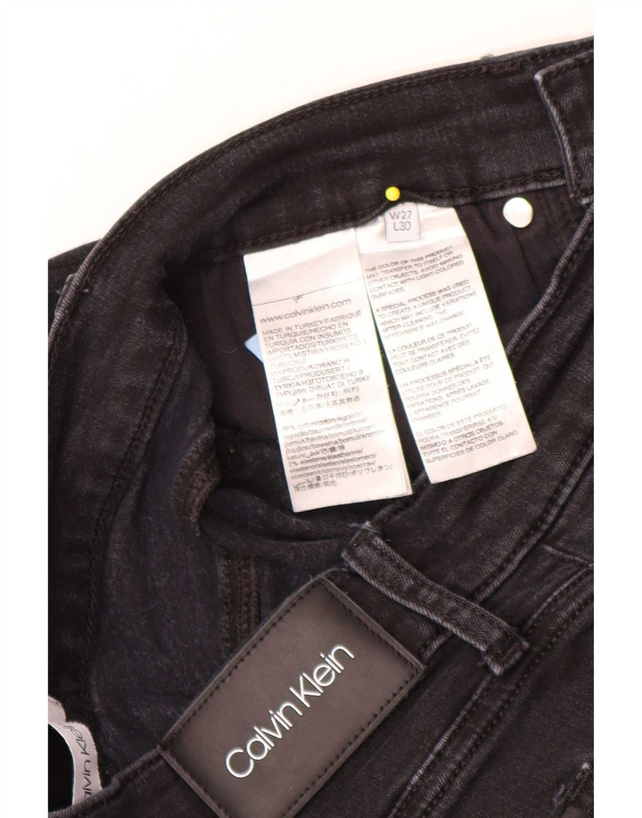 Calvin Klein Γυναικείο Slim Jeans W27 L28 Μαύρο βαμβακερό