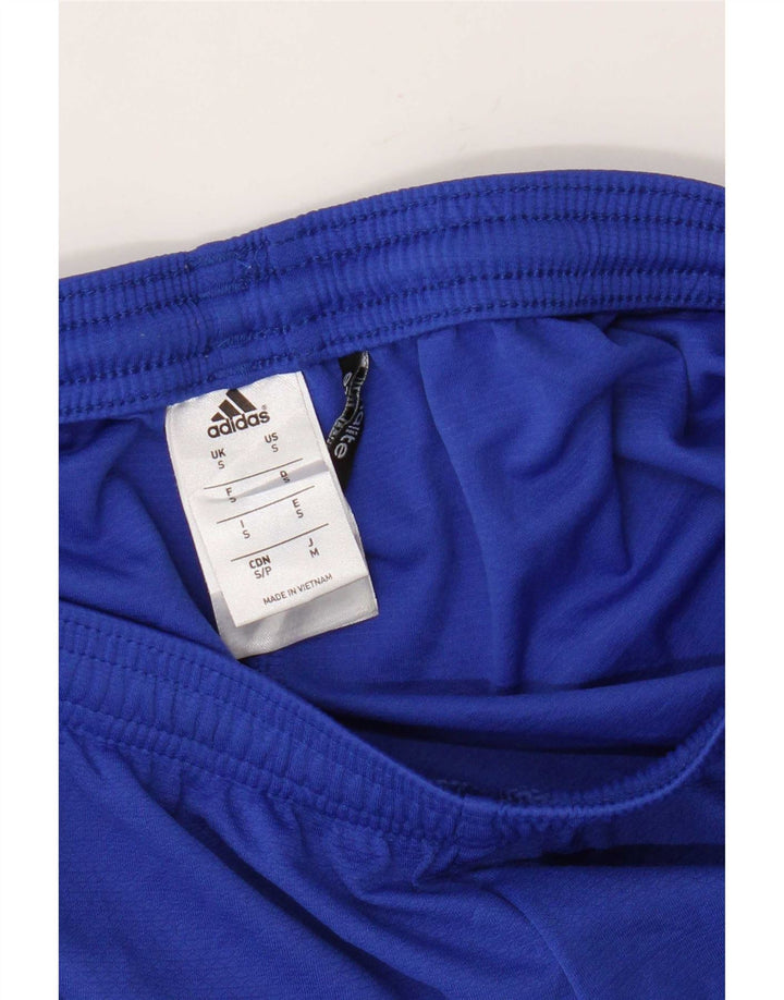 Γυναικείο αθλητικό σορτς Adidas Climalite UK 10 Small Blue Polyester