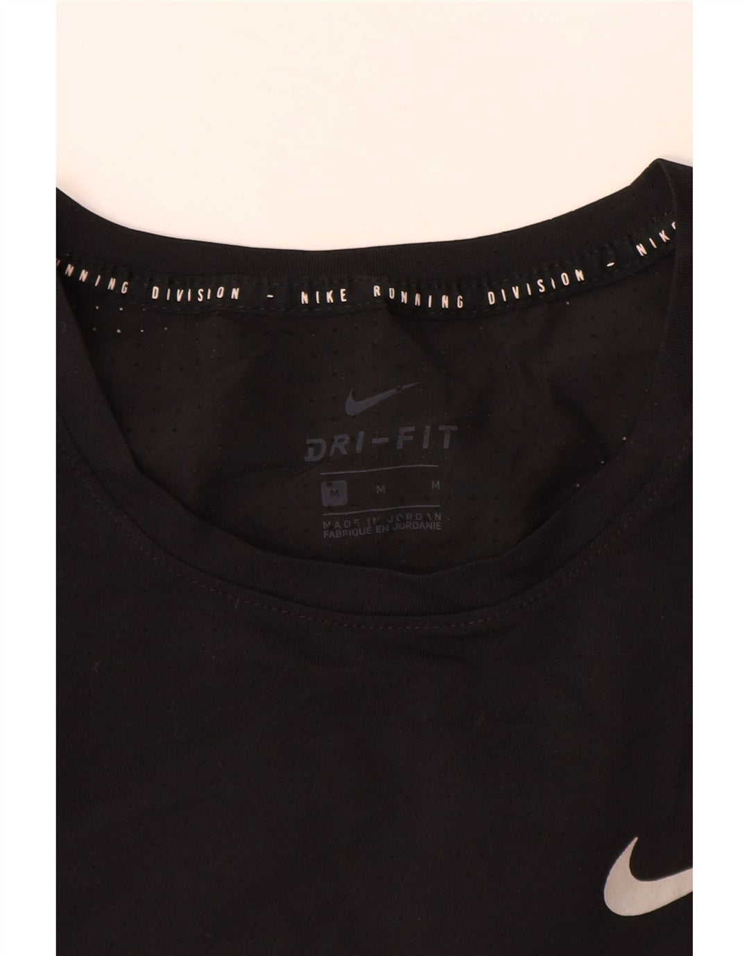 Ανδρικό γραφικό μπλουζάκι NIKE Dri Fit Τοπ μεσαίου μαύρου πολυεστέρα