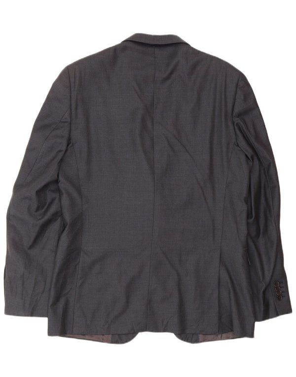 MASSIMO DUTTI Ανδρικό σακάκι μπλέιζερ με 2 κουμπιά EU 52 Large Navy Blue Wool