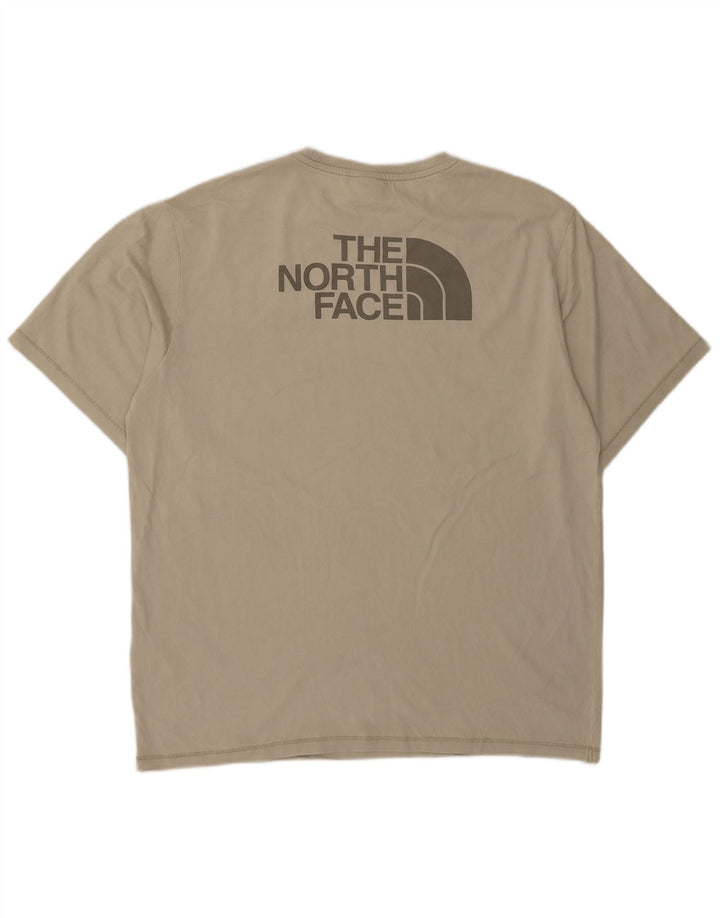 Ανδρικό γραφικό T-Shirt North Face Top Medium Beige Βαμβακερό