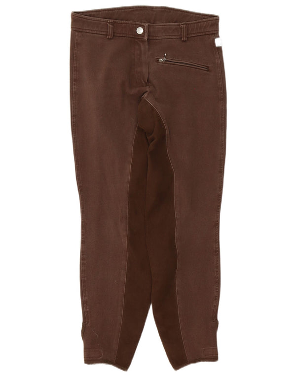 Vintage γυναικείο παντελόνι ιππασίας EU 38 Medium W28 L27 Brown Colourblock