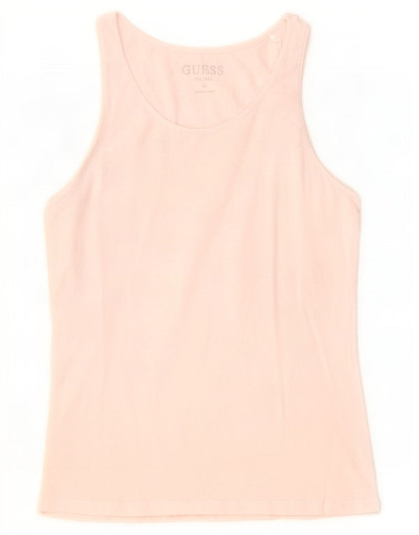 Guess Girls Vest Top 15-16 Years Pink Polyester