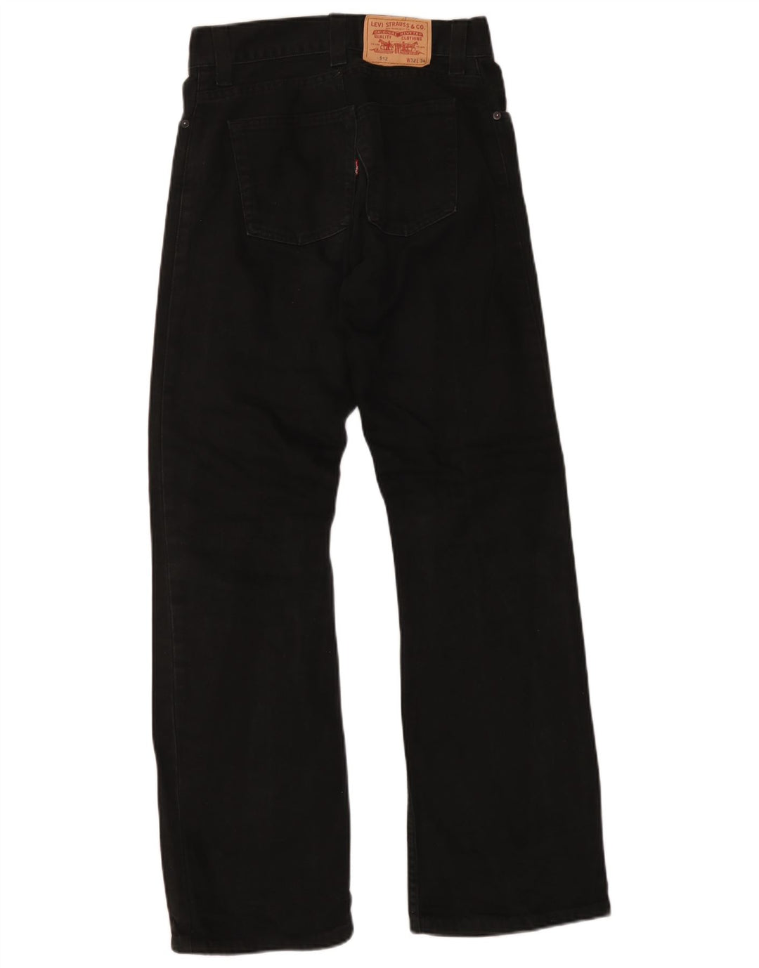 Levi's Mens 512 Slim Tapered Jeans W32 L34 Μαύρο