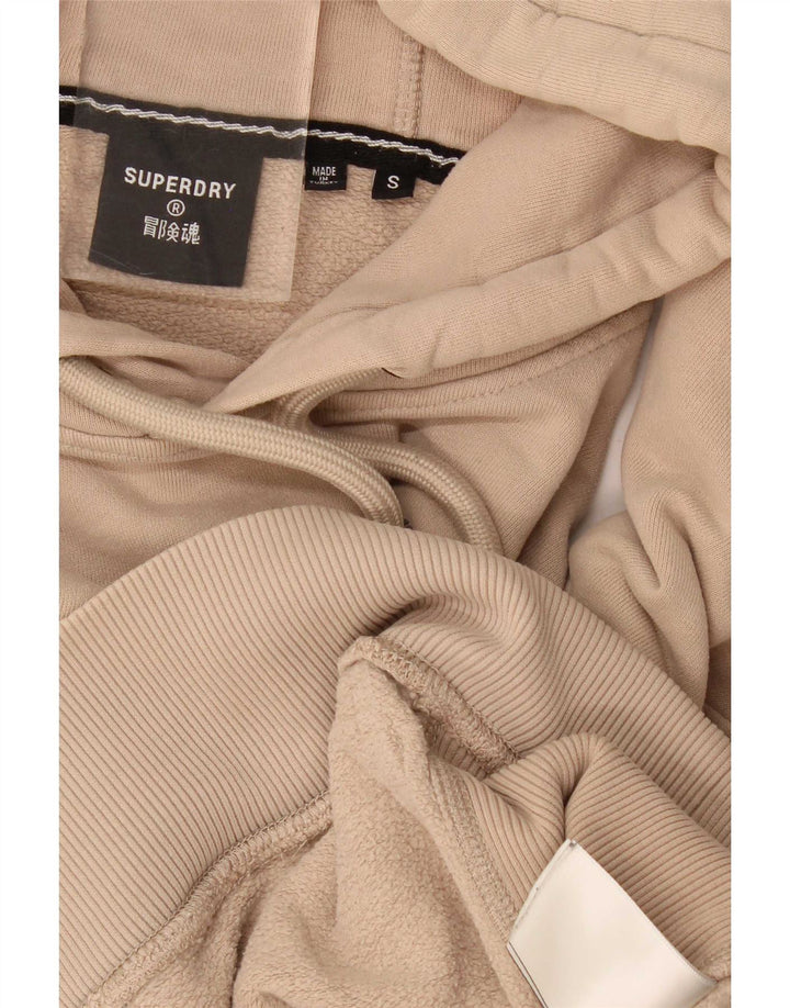 Superdry Ανδρικό γραφικό μπλούζα με κουκούλα μικρό μπεζ
