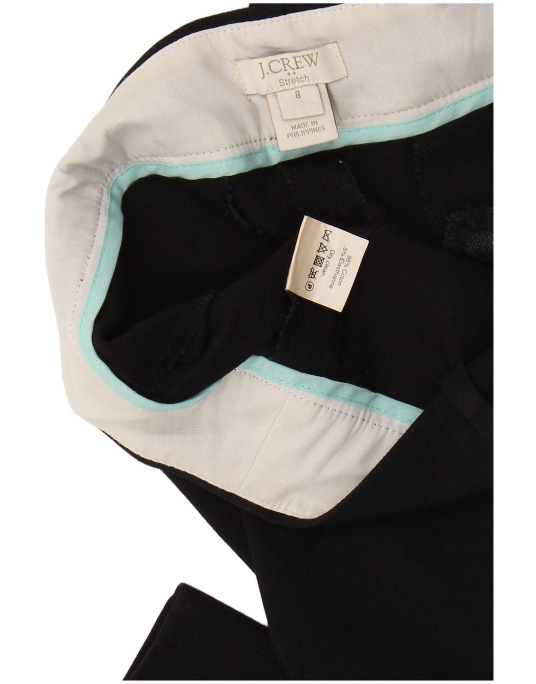 J. CREW Γυναικείο Stretch Slim Cropped Παντελόνι US 8 Medium W30 L26 Μαύρο