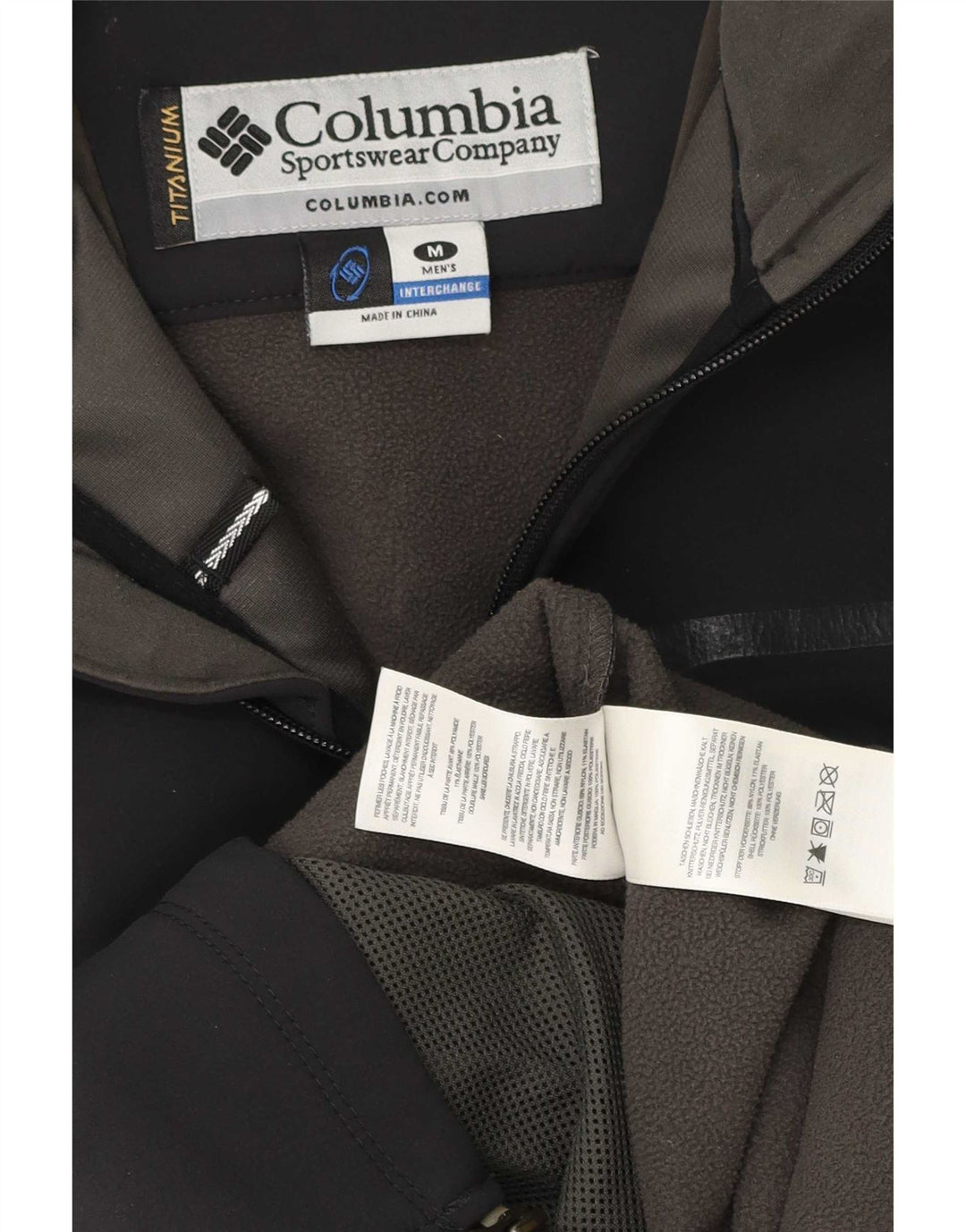 Ανδρικό μπουφάν Columbia Titanium Windbreaker UK 38 Medium Black Polyester