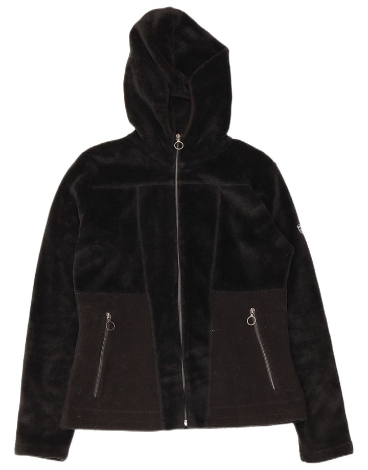 Brugi Γυναικείο Fleece Jacket UK 12 Μεσαίο Μαύρο Πολυεστέρας με κουκούλα
