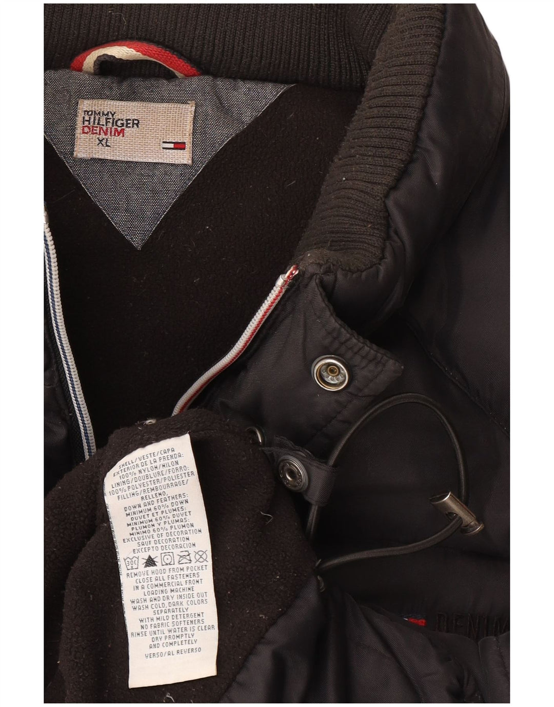 Tommy Hilfiger Mens Padded Gilet UK 42 XL Black Nylon