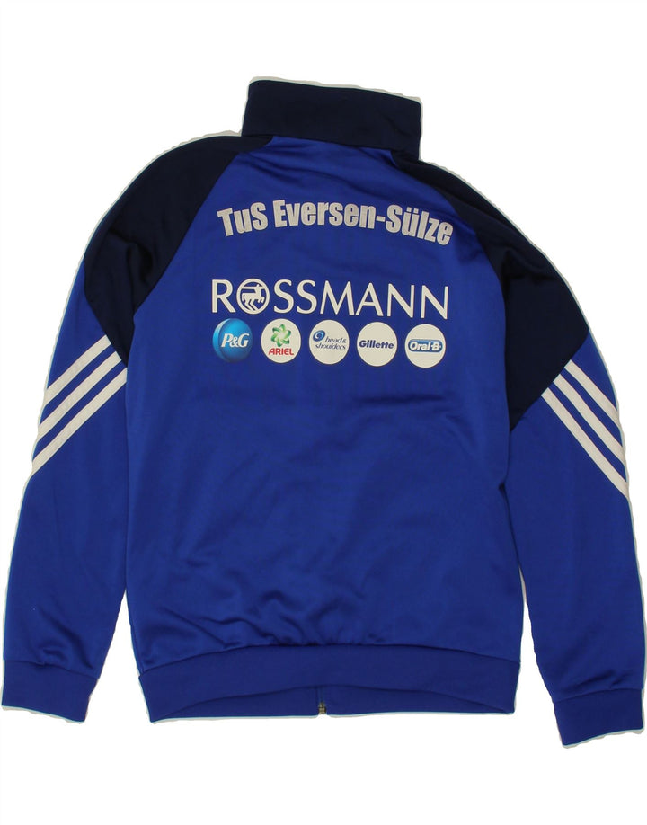 ADIDAS Boys Tracksuit Top Jacket 11-12 Years Large  Blue Colourblock Vintage Adidas and Second-Hand Adidas from Messina Hembry 