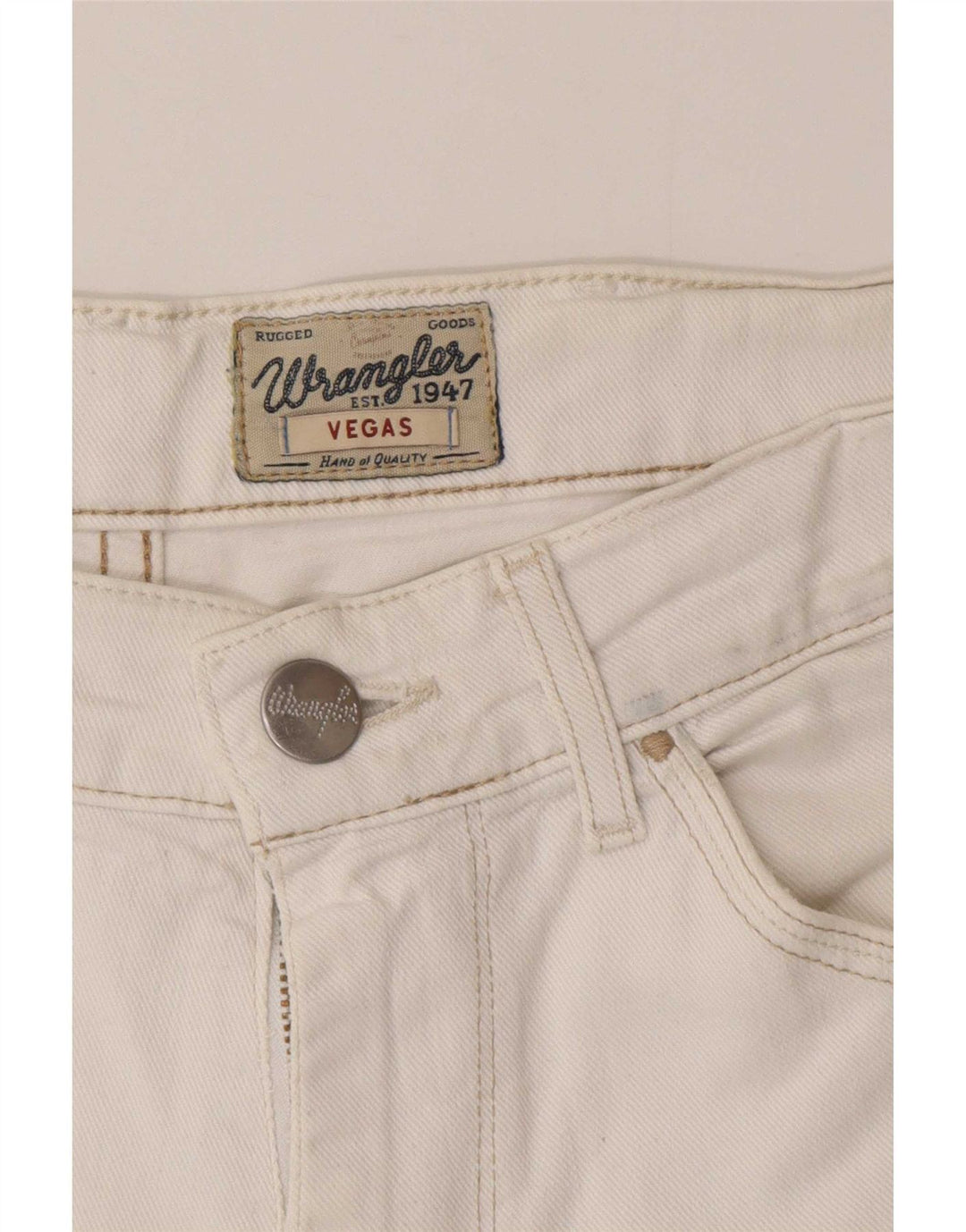 Wrangler Womens Vegas Slim Jeans W30 L32 Λευκό