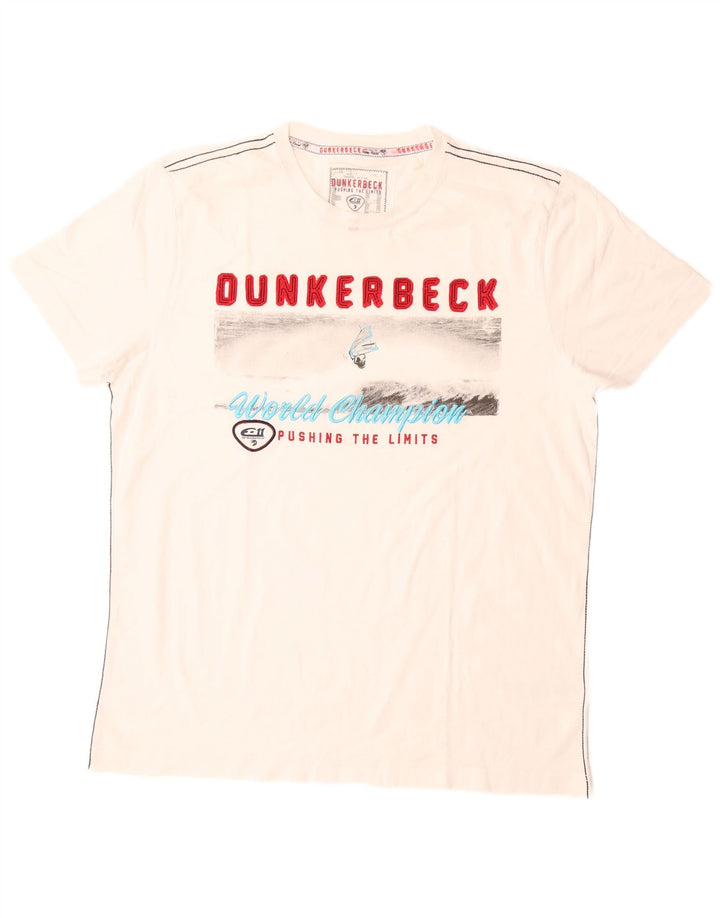 Ανδρικό γραφικό T-Shirt Camp David Top XL Λευκό βαμβακερό