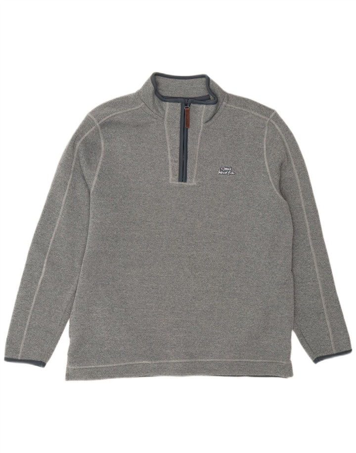 Weird Fish ανδρικό φούτερ με φερμουάρ πουκάμισο με μεγάλο μπλε φλύκταινα πολυεστέρα