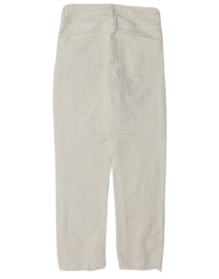 ZARA Γυναικείο ίσιο τζιν EU 36 XS W26 L26 Λευκό