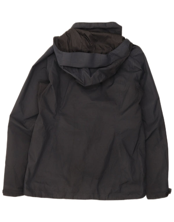 The North Face γυναικείο μπουφάν βροχής με κουκούλα UK 14 μεσαίο μαύρο πολυεστέρα