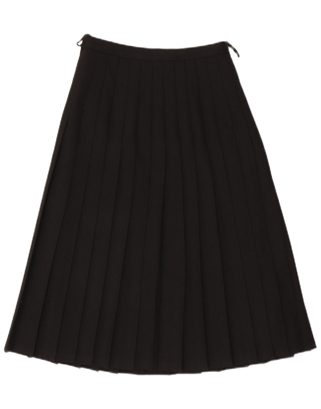 VINTAGE Γυναικεία ψηλόμεση μαχαίρι πλισέ φούστα EU 40 Medium W26 Μαύρο μαλλί