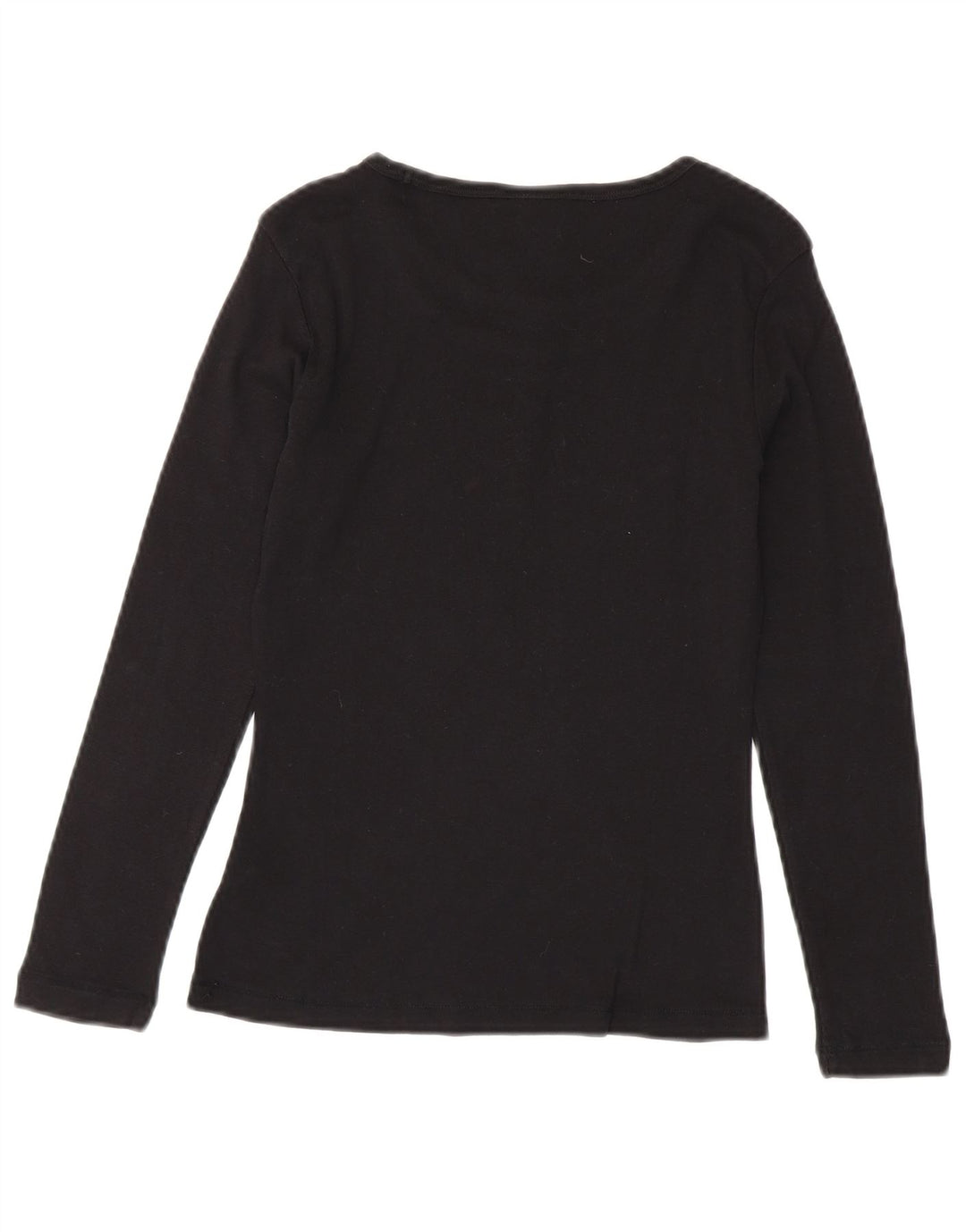 Champion Womens Heritage Classics Top Μακρύ μανίκι UK 12 μεσαίο μαύρο βαμβακερό