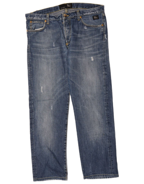 Ανδρικό Roy Rogers Distressed Straight Jeans W35 L29 Μπλε