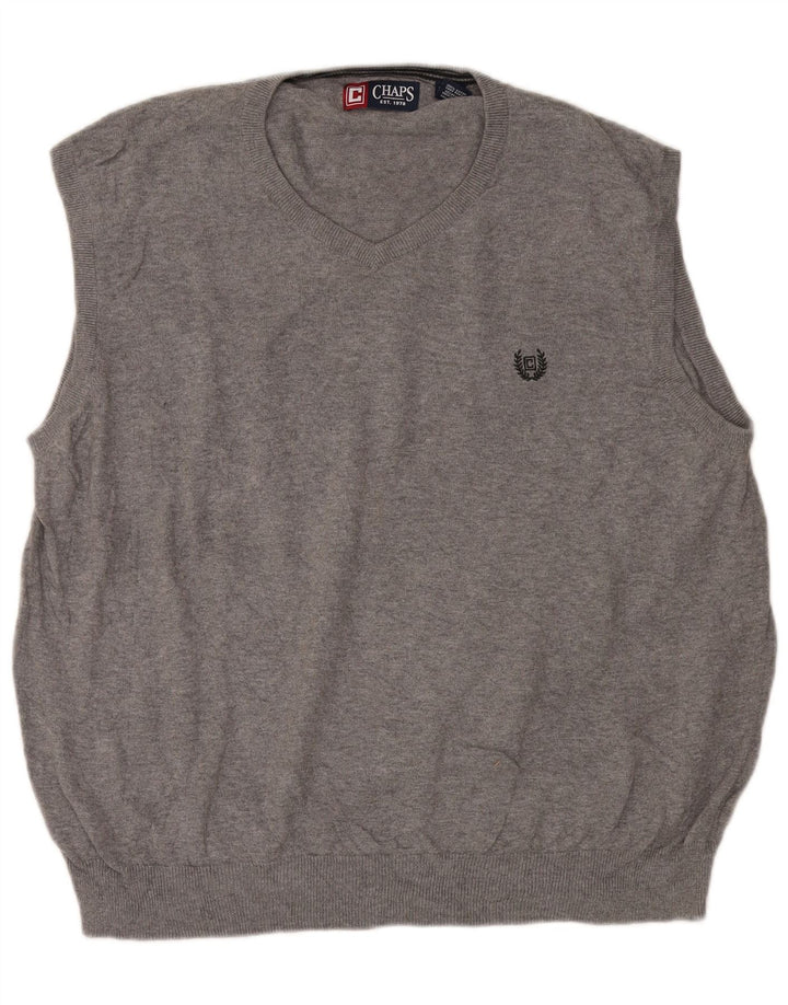 Chaps Ανδρικό γιλέκο Tank Top 2XL Γκρι βαμβακερό