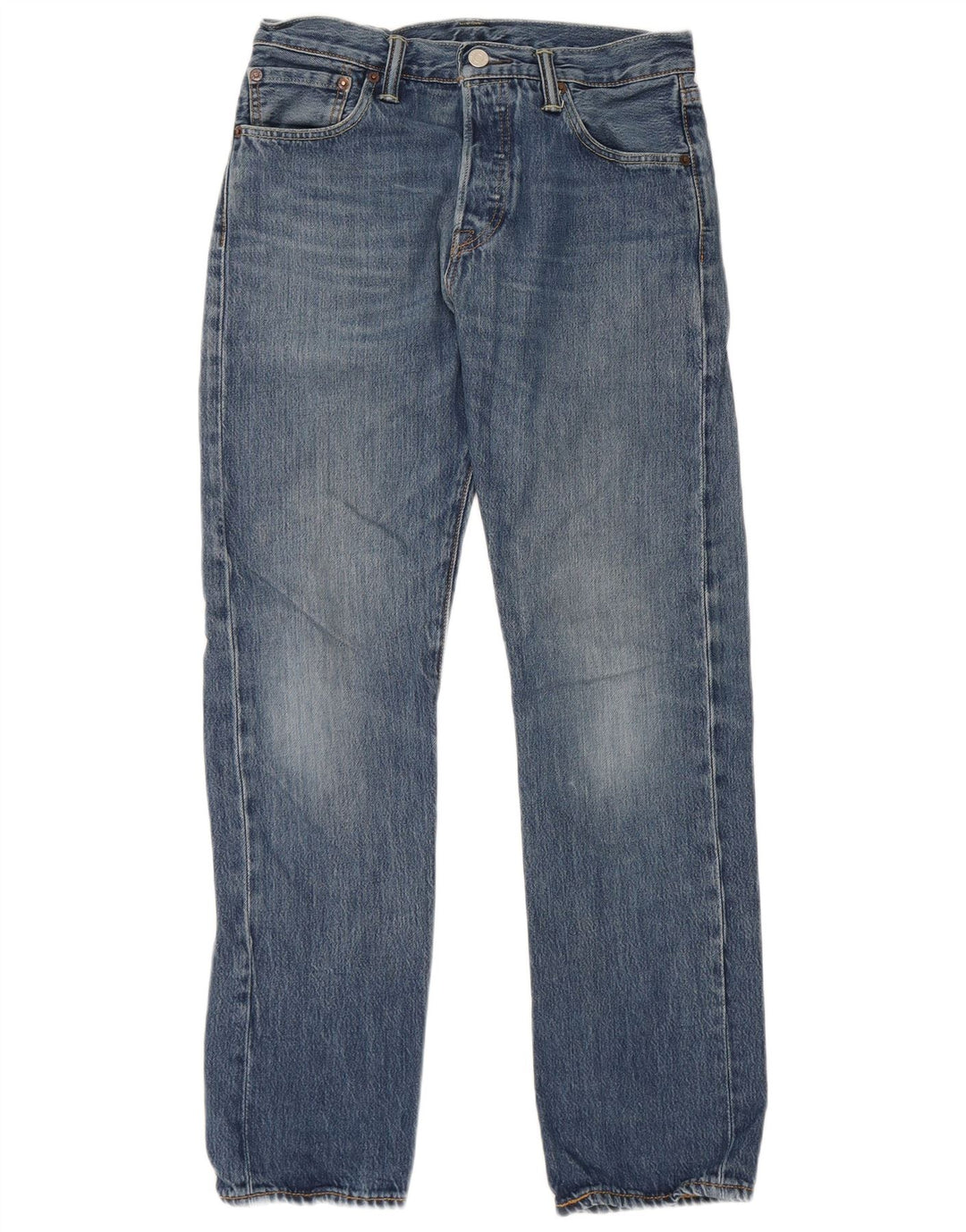 Levi's Mens 501 Straight Jeans W29 L30 Blue Cotton